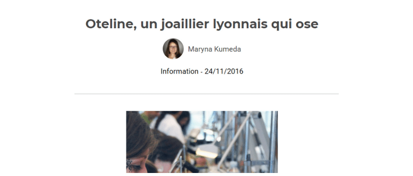 Image d'illustration du sujet Oteline un joaillier lyonnais qui ose - La Toile SEPR